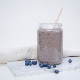 Blueberry avocado smoothie