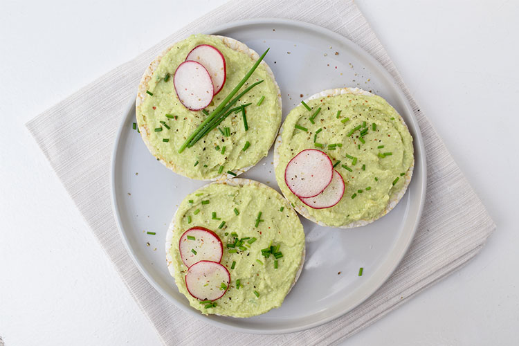 Avocadospread met hüttenkäse