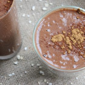 Gezonde chocolade smoothie