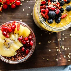 Fruitige chia pudding