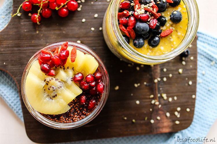 Fruitige chia pudding