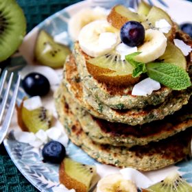 kiwi-green-pancakes