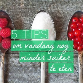 Tips om te minderen met suiker