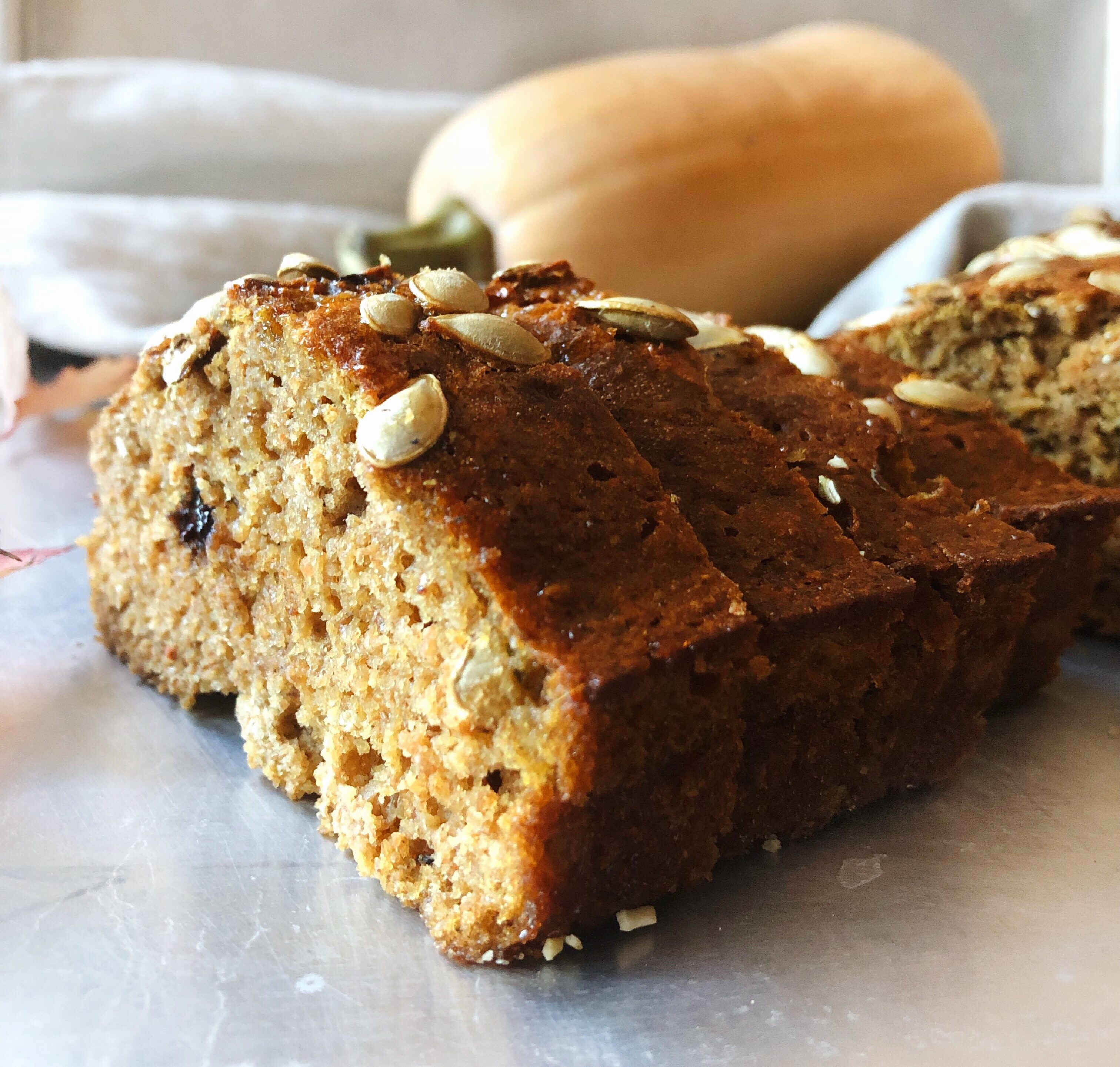 Griekse yoghurt pompoen brood