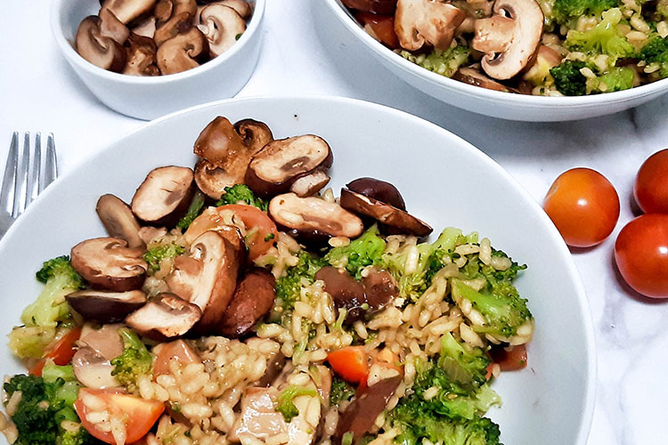 Risotto-met-broccoli-en-kastanjechampignons