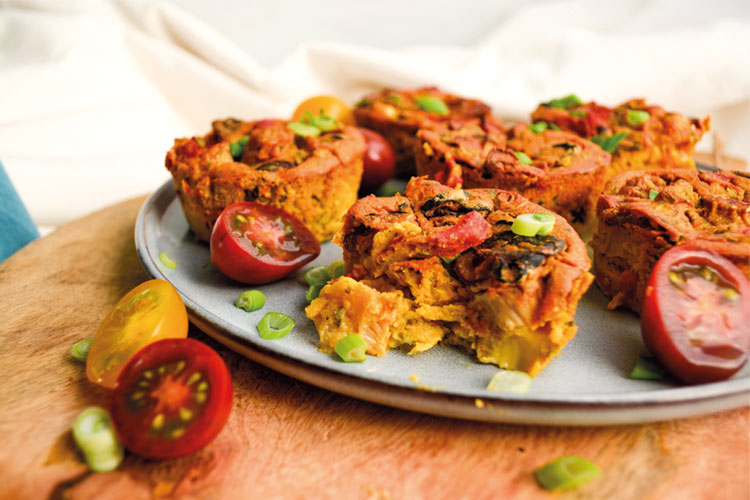 vegan miniquiches