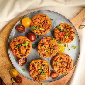 Vegan miniquiches