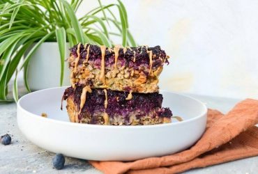 Havermout cake met chia jam